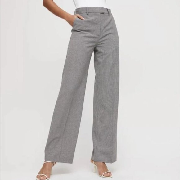 Aritzia Babaton Sadiki Pants Houndstooth Size 6 Like New. Save $85!!! - Picture 1 of 4